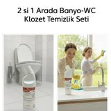 Temizlik Ikilisi - Kireç Çözücü + Wc Klozet Temizleyici (Banyo & Hijyen Seti)