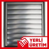 Temmenfez Piramit Aluminyum Parlak Krom Banyo, Wc Havalandırma Menfez, Panjur