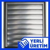 Temmenfez Piramit Serisi Aluminyum Menfez Parlak Eloksal Banyo Wc Panjuru