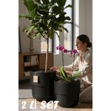 TEMMUZ HOME No1 No 2 Kuple Premium Set Modern Tasarım Saksı -Salon Balkon Ofis ve Bahçe Tipi Büyük Boy Saksı