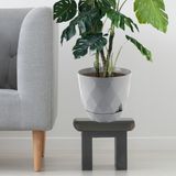 Temmuz Home No4 1 Adet 4,8 Litre Karasu Plastik Yakamoz Saksı - Gri
