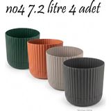 Temmuz Home Premium Zeraf Çiçek ve Bitki Saksısı Seti 4'lü Set(Ilan Saksılar Içindir) - 4 NO
