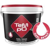 Tempo 10kg Özel Beyaz Tavan Boyası Su Bazlı Mat İç Cephe Kullanımı için Yüksek Beyazlık