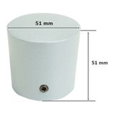 Tempo Islak Hacim Kabin Kapı Tokmağı Kulp 13-18 mm - Gri - 1 Adet