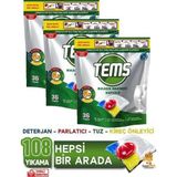 Tems Bulaşık Makinesi Kapsül Deterjanı 36'Lı X 3 Paket (108 Yıkama)