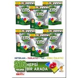 Tems Bulaşık Makinesi Kapsül Deterjanı 36'lı x 6 Paket (216 Yıkama)