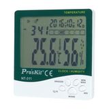 Ten, Proskit NT-311 Dijital Sıcaklık ve Nem Ölçer LCD Ekranlı Termometre Higrometre