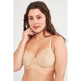 Ten Rengi Büyük Beden Dantelli Jasmine Toparlıyıcı Balenli Sütyen - 80D