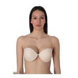 Ten Rengi Desteksiz Dolgusuz Askı ve Sırtı Şeffaf Dekolte Sütyen (Yedek Askılı), 90B, GD4075-198IGP101266