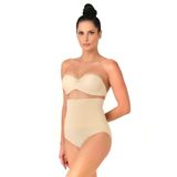Ten Rengi Dikişsiz Yüksek Bel Masaj Özellikli Double Slip Külot Korse
