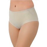 Ten Rengi Toparlayıcı Yüksek Bel Lazer Kesim Bato Kaydırmaz Silikonlu Slip Külot (Ten / 2XL/3XL)