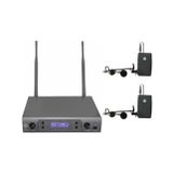 Ten, Topp Pro TMW U2-100LTHSGT UHF Kablosuz Mikrofon Seti Çift Kanal 2 Yaka + Headset Profesyonel Sistem