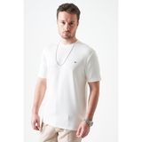 Tena Erkek Beyaz Bisiklet Yaka Basic Tişört - 2XL