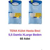 Tena Külot Hasta Bezi Normal 5,5 Damla Xlarge Beden 60 Adet