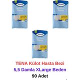 Tena Külot Hasta Bezi Normal 5,5 Damla Xlarge Beden- 90 Adet