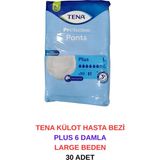 Tena Külot Hasta Bezi Plus 6 Damla Large Beden - 30 Adet