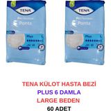 Tena Külot Hasta Bezi Plus 6 Damla Large Beden - 60 Adet