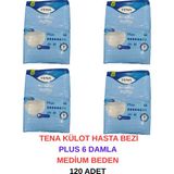 Tena Külot Hasta Bezi Plus 6 Damla Medium Beden - 120 Adet