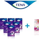 Tena Lady Maxi Night 6 Damla Kadın Mesane Pedi 12'li 6 Paket + Tena Lady Slim Ultra Mini Mesane Pedi 14'lü 1 Paket