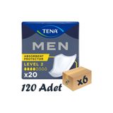Tena Men Emici Koruma Level 2 20'li 6 Paket Erkek Mesane Pedi