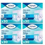 Tena Proskin Slip Plus En Büyük Boy XL 6 Damla 30'lu 4 Paket 120 Adet Bel Bantlı Hasta Bezi