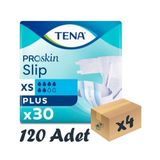 Tena Proskin Slip Plus En Küçük Boy XS 6 Damla 30’lu 4x120'lı Bel Bantlı Hasta Bezi
