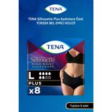 Tena Silhouette Plus Emici Külot Siyah Büyük Boy L 8'Li Hasta Bezi