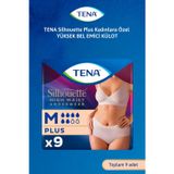 Tena Silhouette Plus Kadınlara Özel Yüksek Bel Emici Külot Krem Medium 9 Adet