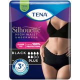 Tena Silhouette Plus Kadınlara Özel Yüksek Bel Emici Külot Siyah Large 8 li