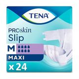 Tena Slip Maxi Orta Boy M 8 Damla 24'lü 4 Paket 96 Adet Bel Bantlı Hasta Bezi