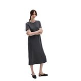 Tencel TM Modal Antrasit Midi Elbise 1310777-70095