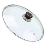 Tencere İle Uyumlu Sahan Tava Cam Kapağı Kapak 18 Cm Vişne Çürüğü Tutma Tepesi