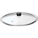 Tencere Kapağı, Paslanmaz Çelik-Cam, 33 cm - Ahşap - 1,8 L