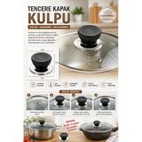 Tencere Kapak Kulpu Isıya Dayanıklı Ergonomik Yedek Kapak Tutacağı – Tava Ve Cam Kapak Uyumlu Bakalit Kulp