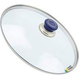 Tencere Sahan Tava Cam Kapağı Kapak 16 cm Lacivert Tutma Tepesi - Adet-Set