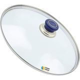 Tencere Sahan Tava Cam Kapağı Kapak 20 cm Lacivert Tutma Tepesi - Adet-Set