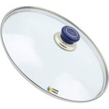 Tencere Sahan Tava Cam Kapağı Kapak 22 cm Lacivert Tutma Tepesi - Adet-Set