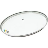 Tencere Sahan Tava Cam Kapağı Kapak 24 cm Tutma Tepesiz - Adet-Set