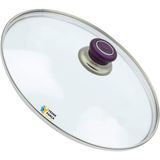 Tencere Sahan Tava Cam Kapağı Kapak 36 cm Mor Tutma Tepesi - Adet-Set
