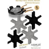 Tencere Tava Borcam Koruyucu Çizdirmez Non Keçe 8'li Set Çizilmeye Darbeye Karşı Dayanıklı Ko