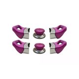Tencere Tava Sahan Kulp Ve Kapak Kulpu Fuşya Pembe 2 Set