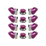 Tencere Tava Sahan Kulp Ve Kapak Kulpu Fuşya Pembe 4 Set