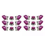 Tencere Tava Sahan Kulp Ve Kapak Kulpu Fuşya Pembe 6 Set