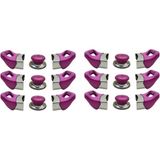 Tencere Tava Sahan Kulp Ve Kapak Kulpu Fuşya Pembe 6 Set