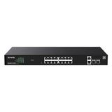 Tenda 16Port Poe 250W 2-Sfp Gigabit Cloud Yönetilebilir Switch Teg2220p-16-250W
