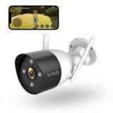 Tenda Güvenlik Kamerası Dış WLAN 2K, 3MP WLAN IP Kamera, İki Yönlü Sesli, 30 m Tam Renkli Gece Görüşü, IP66 Su Geçirmez, Kişi Tanıma ve Hareket Algılama, SD Kart ve Bulut, CT6