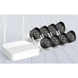 tenda k8w-3tc 8 kanal nvr kayıt cihazı + 8 adet outdor ıp wifi bullet kamera set - Yok