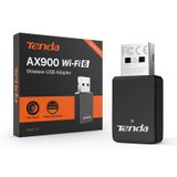 Tenda Masaüstü PC için WiFi Adaptörü, Çift Bantlı AX900 USB WiFi Adaptörü 600Mbps 5GHz/286Mbps 2.4GHz, Windows 11/10/7 için Dahili Sürücü, USB WiFi Dongle (U11) (U11 | WiFi 6 | AX900)