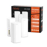 Tenda Nova MX12 Mesh WLAN WiFi 6 Sistemi - AX3000 Çift Bant WLAN Mesh Sistemi, 4-6 Yatak Odalı Evler için Önerilir, 9X Gigabit Bağlantı Noktası - WLAN Yönlendirici ve Tekrarlayıcı Yerine Geçer - Alexa