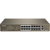 Tenda TEF1118P-16-150W 16PORT 10/100 Poe +2 Gigabit/sfp Switch